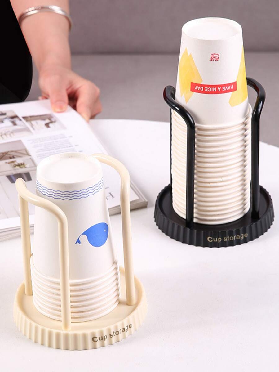 1个简易圆形一次性杯架 - 彩色 - 查看 1