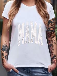 Camiseta De Estilo Retro Mama, Regalo Para Mamá, Nuevo Regalo De Mamá, Día De La Madre, Regalo De Cumpleaños De Mamá, Regalo De Hija, Maternidad Vintage De Los Años 90 Camiseta - Blanco - Ver 2