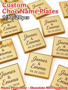 1/10/20 chiếc, Thẻ quà tặng sô cô la cưới tùy chỉnh, Thẻ quà tặng sô cô la đính hôn, Thẻ quà tặng sô cô la gương cưới, Thẻ quà tặng khách mời, Văn bản tùy chỉnh, Thích hợp cho đám cưới, tiệc tùng, quà cầu hôn, quà kỷ niệm, quà Valentine, trang trí tiệc, trang trí nhà cửa, quà sinh nhật, quà tặng đám cưới, quà tặng cá nhân hóa, đồ trang trí đám cưới, đồ trang trí đám cưới - Nhiều màu - Xem 2
