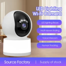 Tuya 3MP 1296P WIFI Smart PTZ Indoor Security Camera With USB Fill Light, Motion Tracking, Two-Way Audio, Full-Color Night Vision, Pet Monitoring, Real-Time Viewing Via Tuya App - White - View 6