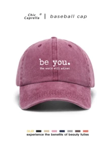 A Retro Washed Hat Hats For Men Hatsfor Women, All-Season Spring SummerAutumn Winter Wearable AdjustableStrap Suitable For Valentine's DayWeddings Christmas School SeasonFather's Day Outdoor Sports Travel SunProtection Essential Gifts For Men &Women Niche Customizable Trucker HatAvailable In Black Pink Purple YellowCasual Headwear - One Size - View 2