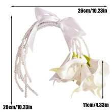 Calla Lily Waterfall Bouquet Full Set Materials, Wedding Gift For Friends, Photography Props For Studio, Wedding Ceremony, Travel Photo Shooting - Multicolor - View 7