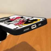 Disney.‌ What Minnie Mouse Patterned Phone Case With Fun Butterflies And Vibrant Colors. Compatible With IPhone 17, 16, 15, 14, 13, 12, And 11 Pro Models. Features Shockproof Protection. An Ideal Gift For Family, Friends, Birthdays, And Special Occasions Like Valentine's Day. - 黑色 - 查看 6