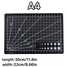 1pc Random Color Durable A3/A4/A5 Multi-Purpose Cutting Mat, DIY Handicraft Carving Board For Paper, High Elasticity & Toughness - Multicolor - View 18