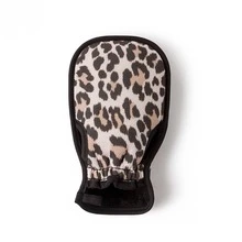 Three Pieces Set Of Leopard Print Bath Sponges, Back Scratchers, And Bath Mitts, Featuring Drawstring Ties, Double-Sided Scrubbing And Exfoliating Capabilities For Bathing And Back Scrubbing - Multicolor - View 7