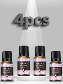 4 piezas de 10ml de aceites esenciales, aptos para difusor y uso doméstico, de larga duración y resistentes, fabricados en China, veganos, aplicables para velas, jabones y aromaterapia - 4p - Ver 21