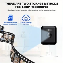 FHD 1080 Indoor WIFI Surveillance Camera / Human Body Detection / Built-In Alarm / Night Vision / Two-Way Communication. Ideal Valentine's Day Gift. - Multicolor - View 9