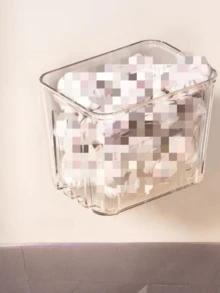 一套移动储物架，适用于家庭零食，多层储物书架，移动厨房果蔬篮，亚克力材质，透明多功能储物推车，带把手和轮子，移动储物架适用于办公室、浴室、厨房、客厅，透明实用推车，可靠的家居储物助手，承重力强，可存放各种物品 - 彩色 - 查看 11