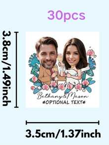 10/20/30/60pcs Customized Temporary Tattoo Stickers - Personalized Name Tattoos For Couples, Body Art For Valentine's Day, Romantic Heart Designs, Suitable For Weddings, Bachelorette Parties, Engagements, Birthdays, Graduations, Back To School Events, Cocktail Parties, Fashionable Personalized Gifts For Men And Women, Popular Party Accessories - Multicolor - View 13