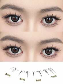 80pcs 10-Row High Capacity Handpainted Fox-Themed New Chinese Style Soft Natural B-Curl False Eyelashes - B - View 11