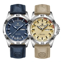 Đồng hồ đeo tay nam cao cấp, chống nước, dạ quang, hiển thị ngày và tuần, đồng hồ thể thao nam, dây da, máy quartz tự động Nhật Bản, hộp đựng đồng hồ. Quà tặng sinh nhật, quà tặng Ngày của Cha, quà tặng người yêu, quà tặng đối tác kinh doanh, quà lưu niệm, quà tặng học sinh. - Nhiều màu - Xem 12