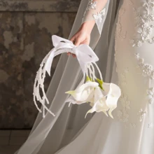 Calla Lily Waterfall Bouquet Full Set Materials, Wedding Gift For Friends, Photography Props For Studio, Wedding Ceremony, Travel Photo Shooting - Multicolor - View 3