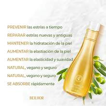 Crema para el cuidado de las estrías durante el embarazo y el posparto: fórmula hidratante y reafirmante con aceites naturales para reducir las marcas, mejorar la elasticidad de la piel y suavizar su textura. Loción corporal nutritiva para abdomen, caderas y muslos, hipoalergénica y no grasa. - Crema para cuidado de las estrías - Ver 4