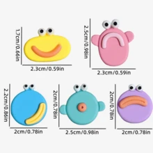 5/10 chiếc Nam châm tủ lạnh miệng lớn, Miếng dán tủ lạnh dễ thương, Nam châm tủ lạnh cá nhân hóa, Thích hợp cho tủ lưu trữ bảng trắng văn phòng nhà bếp và máy rửa chén, Trang trí nhà bếp, Trang trí nhà cửa, Quà tặng ngày lễ cho bạn bè, Quà tặng tiệc - Nhiều màu - Xem 4