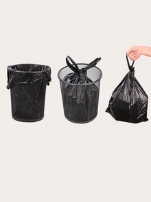 50/100 túi rác nhà bếp di động, thích hợp cho thùng rác trong văn phòng, phòng khách, nhà bếp và phòng tắm - Chất liệu dày dặn, độ đàn hồi tốt, không mùi và đa năng: Túi rác miệng phẳng thích hợp cho nhà bếp, phòng khách, phòng ngủ, phòng tắm, phòng ăn và văn phòng trong nhà, cũng như trong ô tô và khu vực ngoài trời. - màu đen - Xem 5