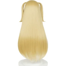 MisaAmane Cosplay Wig Long Blonde Anime Ponytail Wigs With Wigs Cosplay Wigs For Women Wig Install Kit Bangs 27.5'' Light Golden Pigtails Gothic Wigs For Halloween Party Dail - Blonde Misa - 查看 3