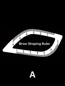 1pc Eyebrow Shaping Ruler, Eyebrow Design Ruler, 1-Minute Quick Eyebrow Drawing Design Tool, Convenient Permanent Makeup Template, Reusable, Eyelash Extension Tool, Wedding/Valentine's Day Gift - Multicolor - View 9