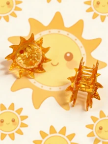 1pc Cute Animal, Ocean, Fruit, Strawberry, Cat, Dog Casual Party Acrylic Shark Claw Hair Clip, Versatile Cartoon Cat Claw Hair Clip, Popular Sweet Fruit Series Hair Clip, Animal Hair Clip Women Hair Accessories Elegant Hair Claws Fashion Claw Clip Summer Beach Vacay - Multicolor - View 19