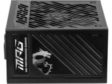 MSI MPG A850GS PCIE5, Fully Modular Gaming 850W Power Supply, 80+ Gold, Dual 12V-2x6 Cables, Server-Grade Capacitor, ATX 3.1 & PCIe 5.1 Ready, Low-Noise, Semi Digital, 10 Year Warranty - US B Type Plug(110-127V) - View 4
