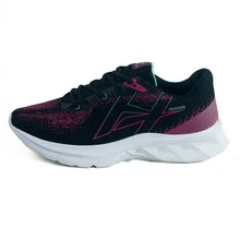 Women's Athletic Shoes, Gym Fitness, Training, Running, Modern, Lightweight, Soft - 黑色和粉紅色 - 查看 5
