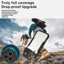 Hadaasi 全包覆式360度双层防震保护手机壳，亚克力+TPU+PC材质，兼容 17 Pro/17 Pro Max/17 Air/17/16 Pro/16 Pro Max/16 Plus/16/16E 和 Galaxy S26 Ultra/S26 Plus/S26/S25 FE/S25 Ultra/S25 Plus/S25/S25 Edge/S24 Ultra/S24 Plus/S24/A56/A36/A26/A07/A17/A55/A35/A25/A15/A24/A34/A14/A16/A06/A05S，国际版，非国内版 - 紅色 - 查看 6