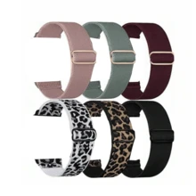 6pcs/Set Woven Single Loop Bands, Compatible With Apple Watch Ultra 38mm 40mm 41mm 42mm 46mm 44mm 45mm 49mm, Unisex, Elastic Nylon Straps, Fit For Apple Watch Series 10/9/8/7/6/5/4/3/2/1, 18mm/20mm/22mm Universal Nylon Elastic Bands, Compatible With Samsung Galaxy Watch