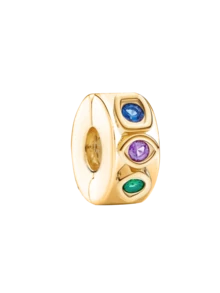 1pc 925 Sterling Silver 6 Beads Energy Stone Pendant, Suitable For Women Jewelry DIY Bracelet - Beads 2 - View 13