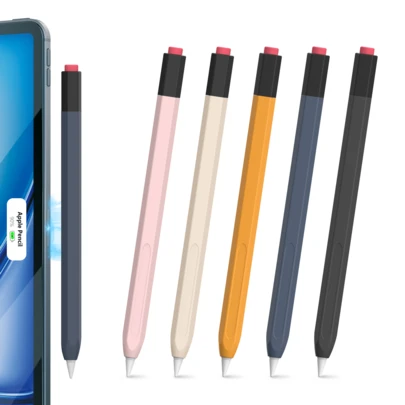 Skyddsfodral för Apple Pencil Pro och andra generationens Apple Pencil, stöder magnetisk laddning, dubbeltryck, klämfunktion och taktil feedback