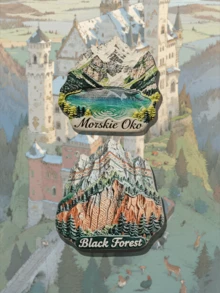 1 Peça Ímã de Geladeira da Região dos Lagos de Masúria, Polônia, Cenário de Paisagem Pintado em 3D, Adesivo Magnético, Lembrança de Viagem, Decoração de Casa, Presente Criativo, Ímã de Geladeira Artesanal em Resina 3D Relevo, Decoração de Cozinha, Ímã de Cenário Famoso, Presente Ideal para Entusiastas de Viagem - Multicolorido - Visão 2