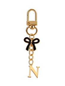 Black Bow Tie Letter Keychain Pendant, Letter Bow Tie Keychain, A-Z Letter Bag Charm, Personalized Letter Keychain, Suitable For Bags, Backpacks, Wallets, Earphone Cases, Car Keys, Graduation Season, Back To School Season, Wedding Season, Holiday Gifts, Birthday Gifts, Valentine's Day Gifts, Mother's Day Gifts And Other Small Gifts - Multicolor - View 18