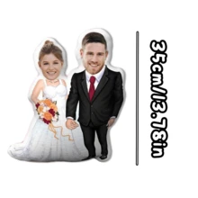 Customizable Photo Throw Pillow - Personalized Face Printed Double-Sided Cushion For Dad, Mom, Friends, Couples, Graduation, Birthday, Holidays (Father's Day, Mother's Day, Halloween, Christmas, Valentine's Day, Etc.) - Couple - View 33