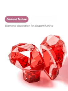 2个/4个心形马桶冲水按钮，美甲修容马桶水箱辅助工具 - 彩色 - 查看 5