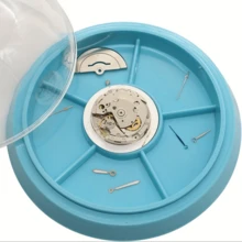 Multipurpose Storage Box For Watch Parts, Small Items, Cosmetics, Bathroom Accessories, Kitchen Supplies, Tissues, Toothpicks, Cotton Swabs, Decorative Fragrance, Portable For Travel - Blue - View 3