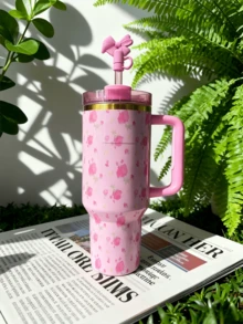 Stanley2025 40 Oz H2.0 Insulated Tumbler,With A Comfortable Handle, Featuring Double-Walled Vacuum Insulated Stainless Steel Construction. This High-Quality Drinkware Keeps Your Beverages At The Perfect Temperature, Whether It's Hot Or Cold, Ensuring The Original Taste Is Preserved For Longer Periods. Designed To Be Lightweight And Portable, It's Perfect For Outdoor Activities Like Camping, Hiking, Driving, And Travel. With A Large Capacity, It Meets Your Hydration Needs Throughout The Day. Stylish And Convenient To Carry, It's An Ideal Choice For Outdoor Enthusiasts And Makes A Thoughtful And Practical Gift, Whether For Friends Or Family. - 伊比沙島日落+禮盒 - 查看 2