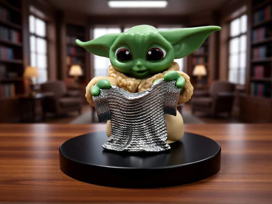 Hasbro Star Wars: The Mandalorian Baby Yoda Collector's Edition Figurine/Statue - Recommended As A Holiday/Birthday Gift