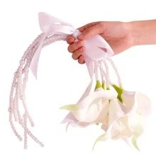 Calla Lily Waterfall Bouquet Full Set Materials, Wedding Gift For Friends, Photography Props For Studio, Wedding Ceremony, Travel Photo Shooting - Multicolor - View 8