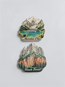 1 Peça Ímã de Geladeira da Região dos Lagos de Masúria, Polônia, Cenário de Paisagem Pintado em 3D, Adesivo Magnético, Lembrança de Viagem, Decoração de Casa, Presente Criativo, Ímã de Geladeira Artesanal em Resina 3D Relevo, Decoração de Cozinha, Ímã de Cenário Famoso, Presente Ideal para Entusiastas de Viagem - Multicolorido - Visão 7