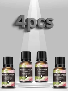 4 piezas de 10ml de aceites esenciales, aptos para difusor y uso doméstico, de larga duración y resistentes, fabricados en China, veganos, aplicables para velas, jabones y aromaterapia - 4p - Ver 18