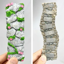 2 Sets Sandbox Model Stone Path, Outdoor Mini Trail, Courtyard Stepping Stones, DIY Handmade Park Path Micro Landscape Materials - Multicolor - View 1