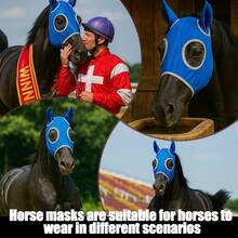 Horse Face Mask, Anti-Fly Anti-Mosquito Face Mask For Horses