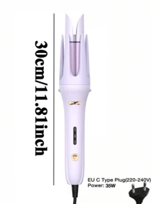 GENAI Máy uốn tóc xoay tự động, kẹp tóc xoay một chạm, máy uốn tóc bằng gốm, nhiều chế độ nhiệt độ, dễ dàng tạo kiểu tóc xoăn hoàn hảo. - Phích cắm loại C của EU (220-240V) - Xem 11