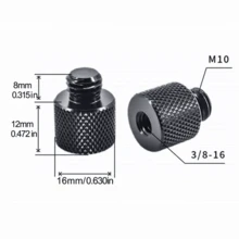 4pcs 1/4" Male To 3/8" Female Aluminum Alloy Camera Screw Adapter, 1/4" To M4 M5 M6 M8 M10 Converter Screws, Photography Equipment Accessories - Multicolor - View 22