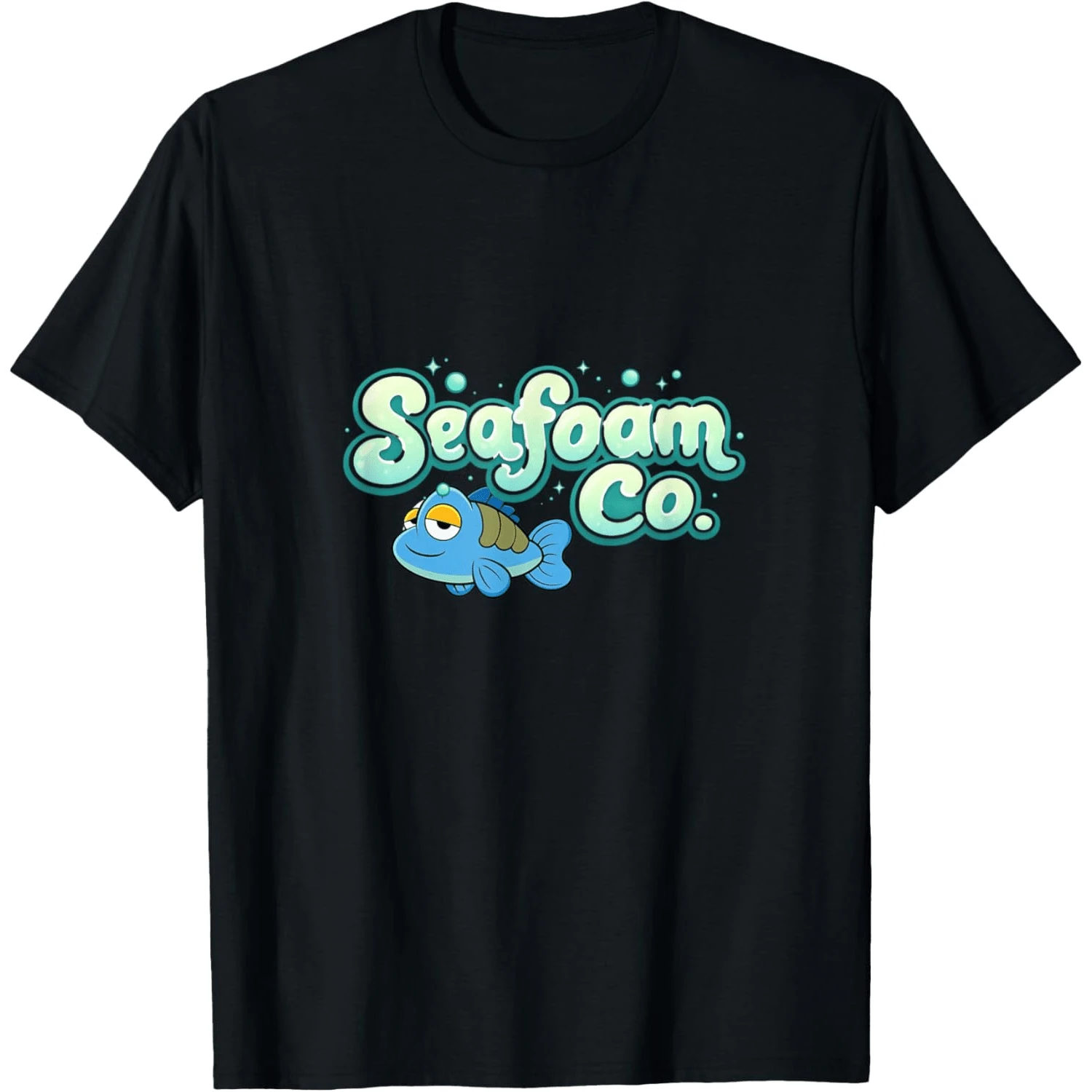 Seafoam Bubble Logo T-Shirt - màu đen - Xem 1