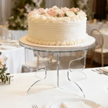 透明亚克力材质的蛋糕架和纸杯蛋糕架易于安装，适用于婚礼、生日派对、家庭聚餐、露营等场合，也可用作高档餐具道具，摆放蛋糕、饮品、小点心等，且易于清洁。 - 透明 - 查看 4