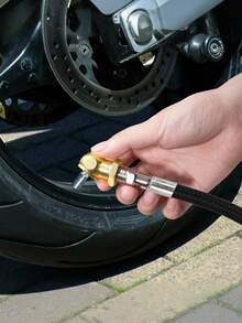 2件套[气动接头套装] 2件套便携式球形气嘴气动接头套装 | 1/4英寸NPT轮胎充气嘴，适用于汽车，带标准快速接头和压力表的空气压缩机配件