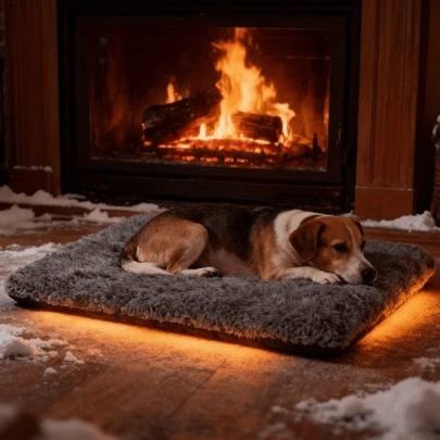 Self-Heating Cat Pad, Good Insulation Effect - Super Soft Anti-Slip Pet Bed, Suitable For All Seasons, Can Be Used Indoors And Outdoors, Suitable For Stray Cats And Household Cats, Machine Washable, Especially Suitable For Elderly Pets, Made Of Soft And Durable Fabric. No Power Supply Needed, Washable.