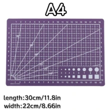 1pc Random Color Durable A3/A4/A5 Multi-Purpose Cutting Mat, DIY Handicraft Carving Board For Paper, High Elasticity & Toughness - Multicolor - View 17