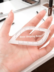 1pc Eyebrow Shaping Ruler, Eyebrow Design Ruler, 1-Minute Quick Eyebrow Drawing Design Tool, Convenient Permanent Makeup Template, Reusable, Eyelash Extension Tool, Wedding/Valentine's Day Gift - Multicolor - View 2