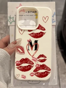 1 chiếc ốp lưng điện thoại TPU chống sốc, in hình chữ M màu trắng ngọt ngào, thiết kế tối giản, cá nhân hóa, bao phủ toàn diện, tương thích với Apple 17, 16, 15, 14, 13, 12, 11, Pro Max và cả dòng . - Nhiều màu - Xem 3