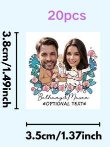 10/20/30/60pcs Customized Temporary Tattoo Stickers - Personalized Name Tattoos For Couples, Body Art For Valentine's Day, Romantic Heart Designs, Suitable For Weddings, Bachelorette Parties, Engagements, Birthdays, Graduations, Back To School Events, Cocktail Parties, Fashionable Personalized Gifts For Men And Women, Popular Party Accessories - Multicolor - View 15